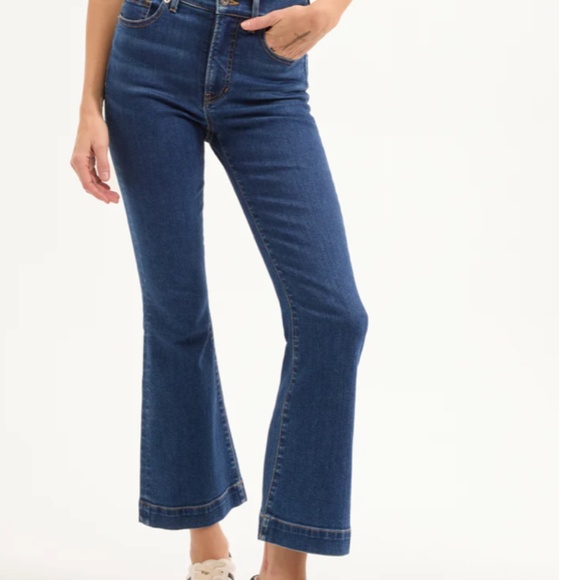 new $ 278 Veronica Beard Womens Carson Ankle Flare High Rise Jeans Size 27